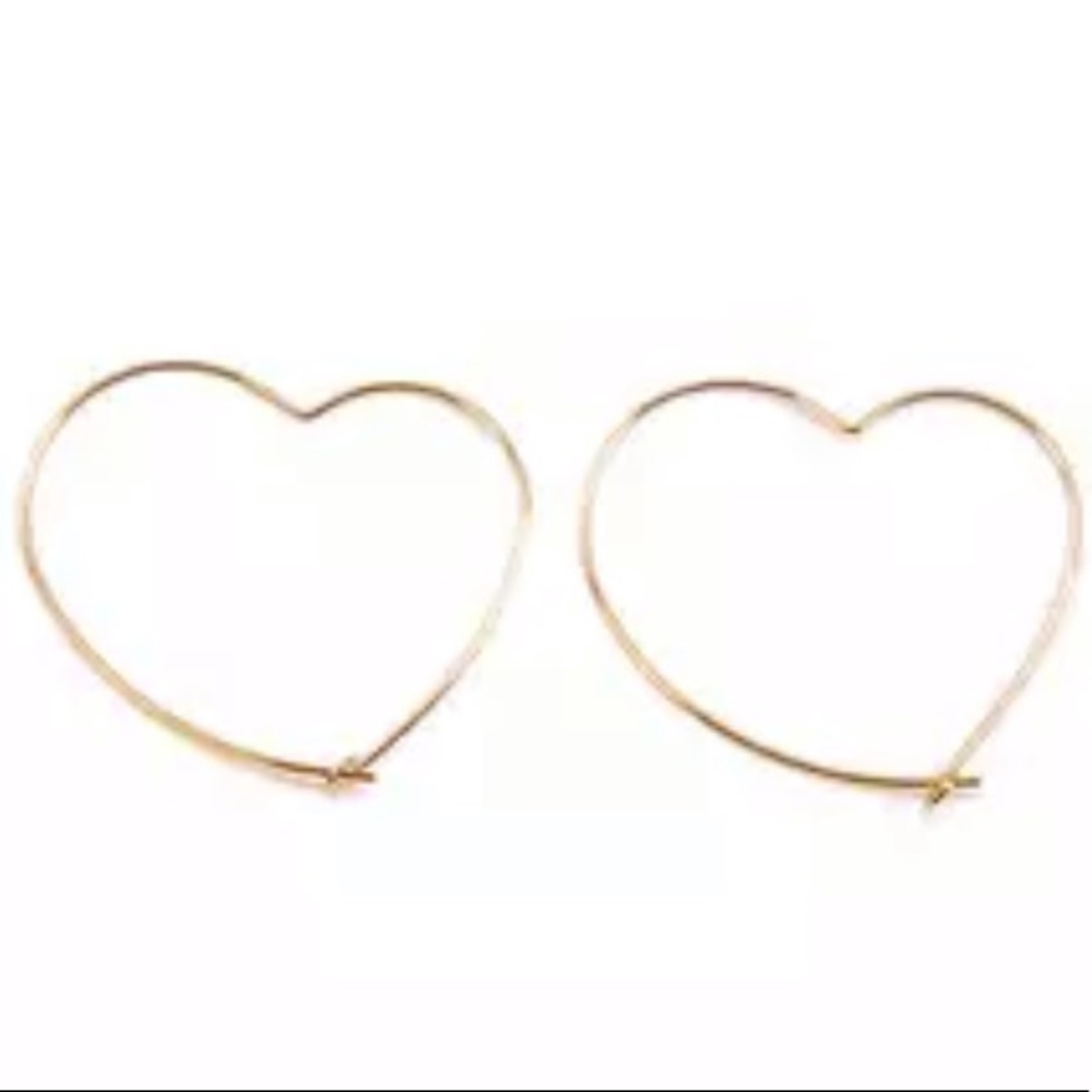 NEW!💙💎MODERN💛MINIMALIST GOLDEN WIRE💛HEARTS💎💙 - Picture 6 of 8